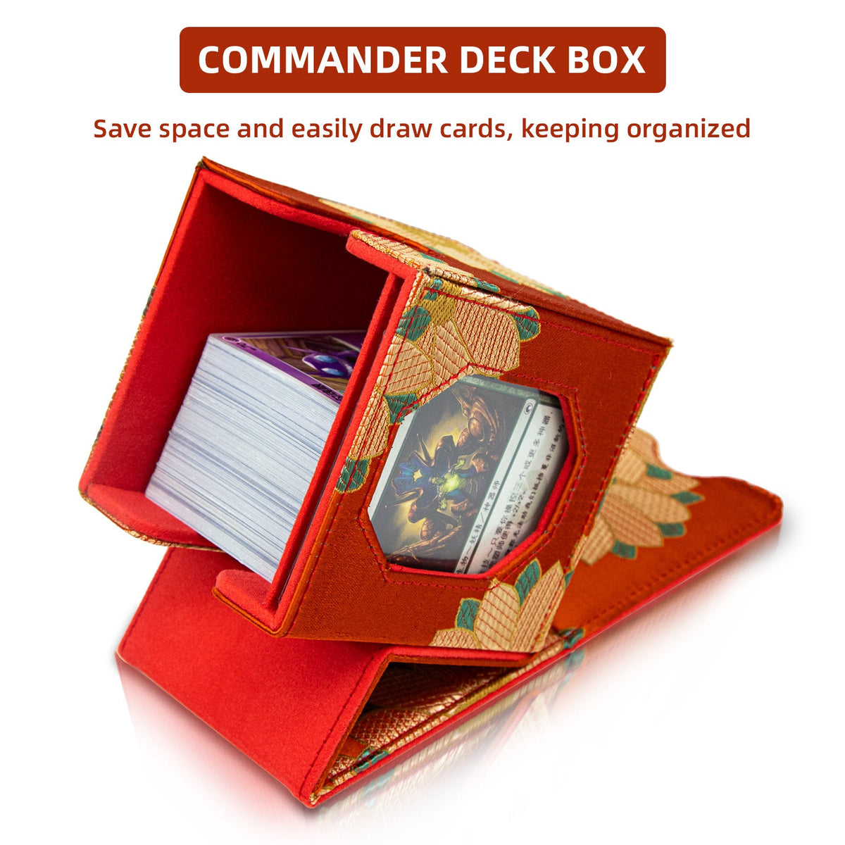 Satin Deck Box Fits 100+ (Orange)