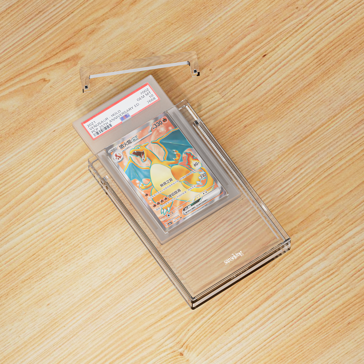 35PT PSA Graded Card Display Case Magnetic Top Opening