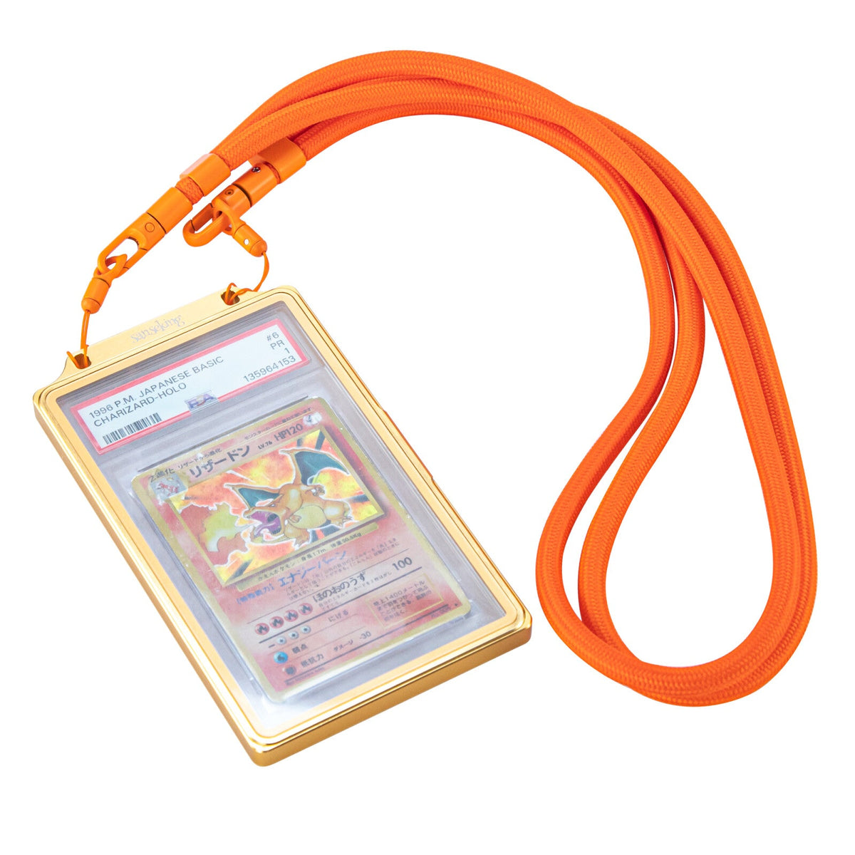 35PT PSA Magnetic Spring-Loaded Slab Case: Colored Frame Graded Card Holder + Zipper Bag