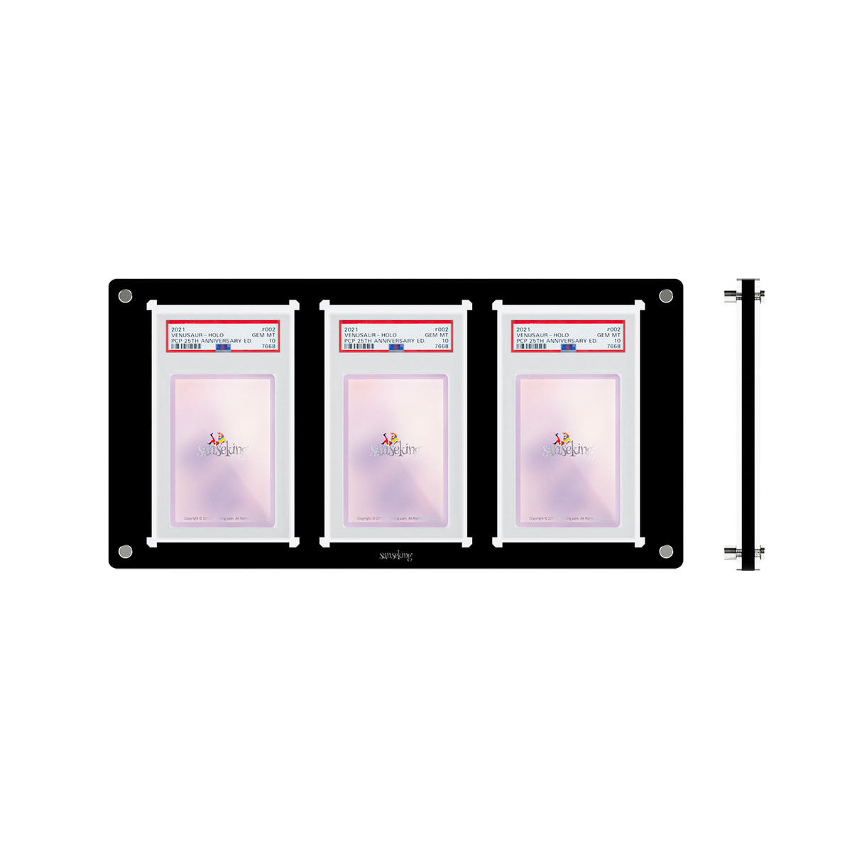 3 Slots Graded Card Display Frame