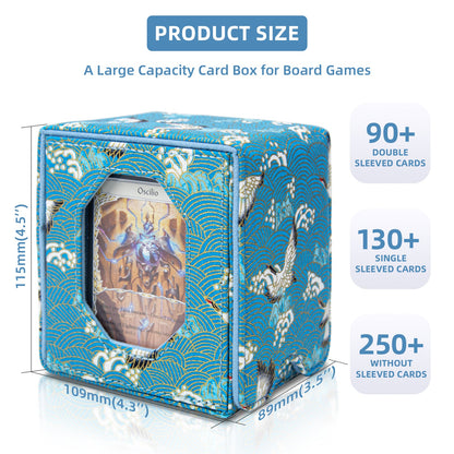 Satin Deck Box Fits 100+ (Light Blue)