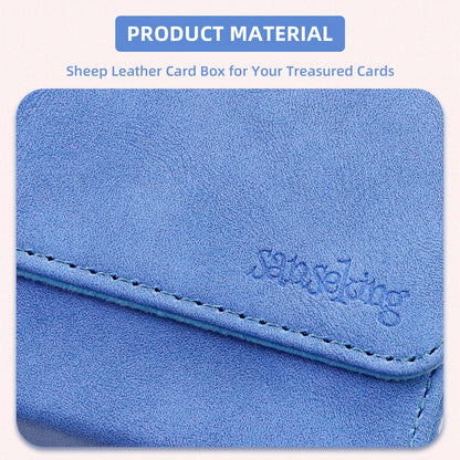 Leather Deck Box for TCG (Horizontal,Blue)