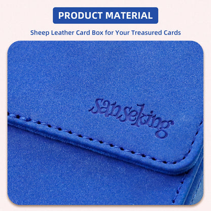 Leather Deck Box for TCG (Vertical,Dark Blue)
