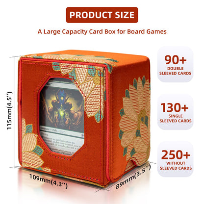 Satin Deck Box Fits 100+ (Orange)