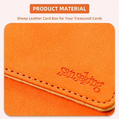 Leather Deck Box for TCG (Vertical,Orange)