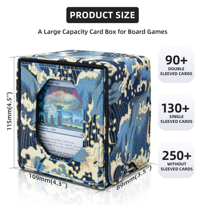 Satin Deck Box Fits 100+DND (Blue)