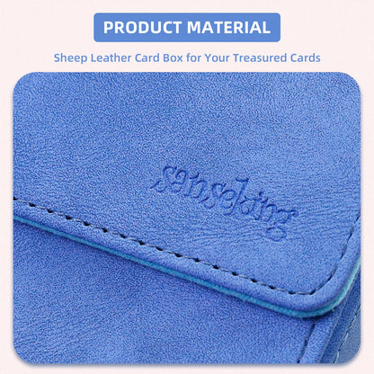 Leather Deck Box for TCG (Vertical,Light Blue)