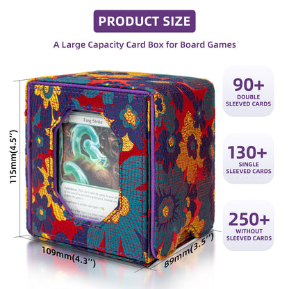 Satin Deck Box Fits 100+ (Purple)