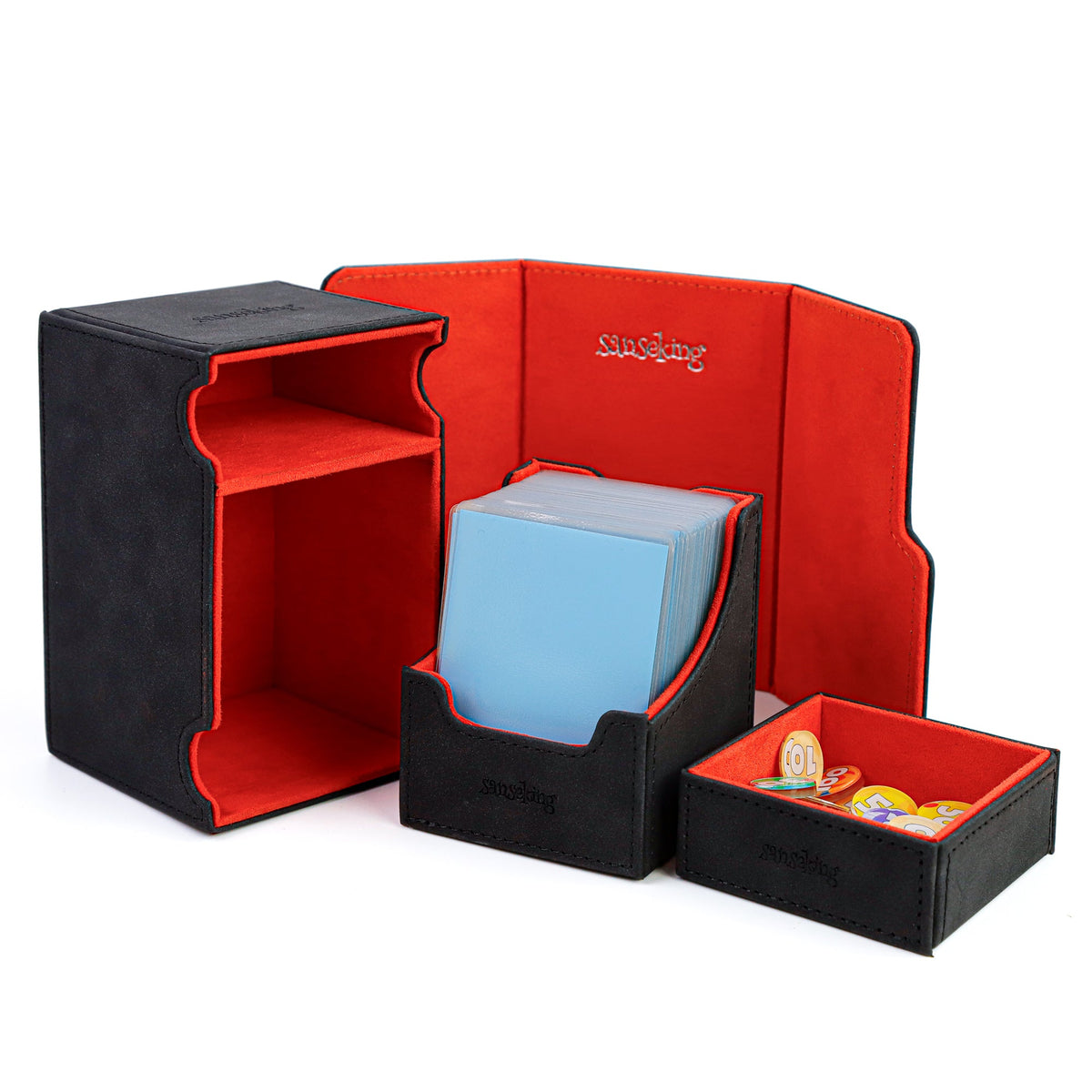 Double-Layer Deck Box – Black