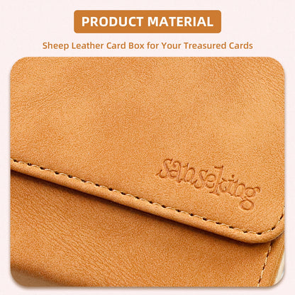 Leather Deck Box for TCG (Horizontal,Brown)