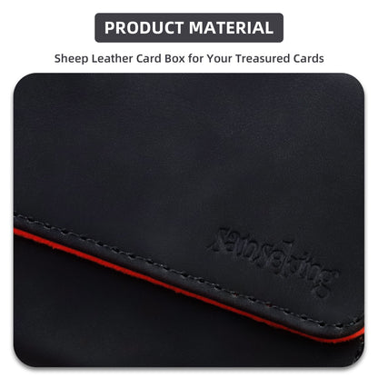 Leather Deck Box for TCG (Horizontal,Black)