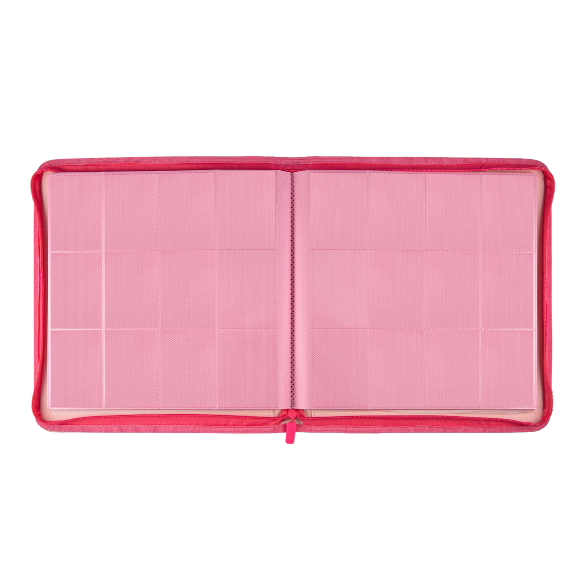 Pink Plaid 4/9/12-Pocket PU Binder