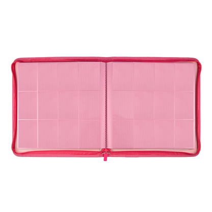 Pink Plaid 4/9/12-Pocket PU Binder