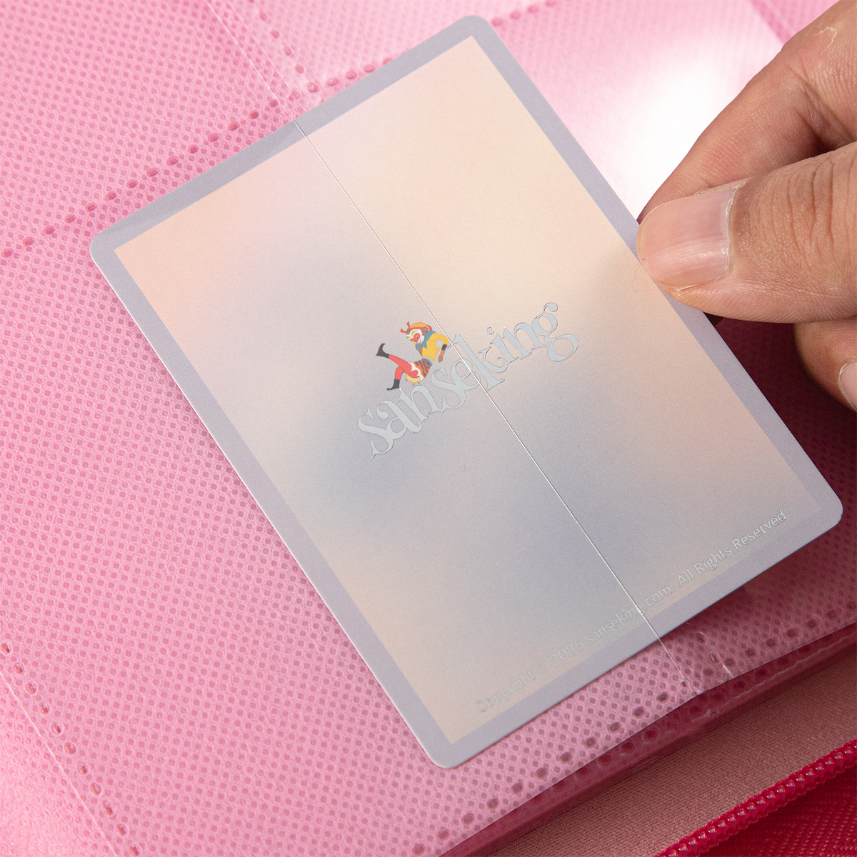Pink Plaid 4/9/12-Pocket PU Binder