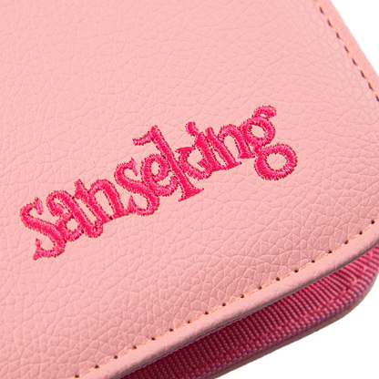 Pink Plaid 4/9/12-Pocket PU Binder