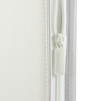 White Plaid 4/9/12-Pocket PU Binder