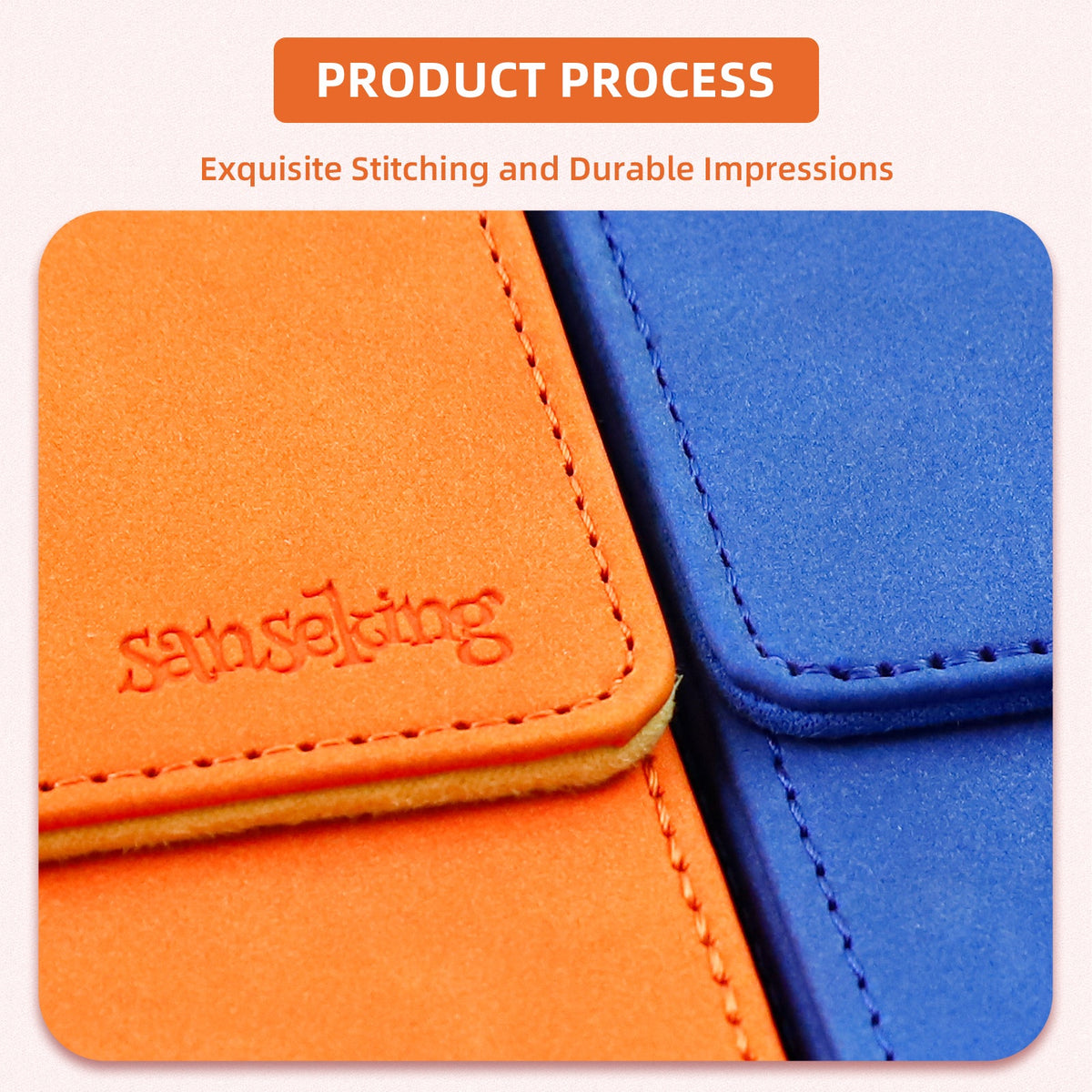 Leather Deck Box for TCG (Vertical,Orange)