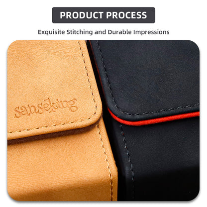 Leather Deck Box for TCG (Horizontal,Black)