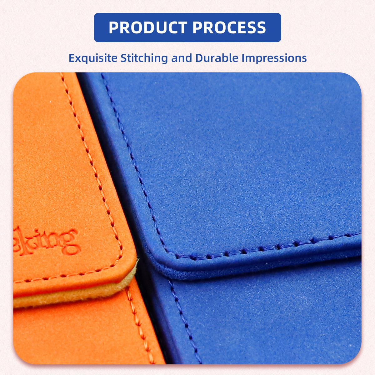 Leather Deck Box for TCG (Vertical,Dark Blue)