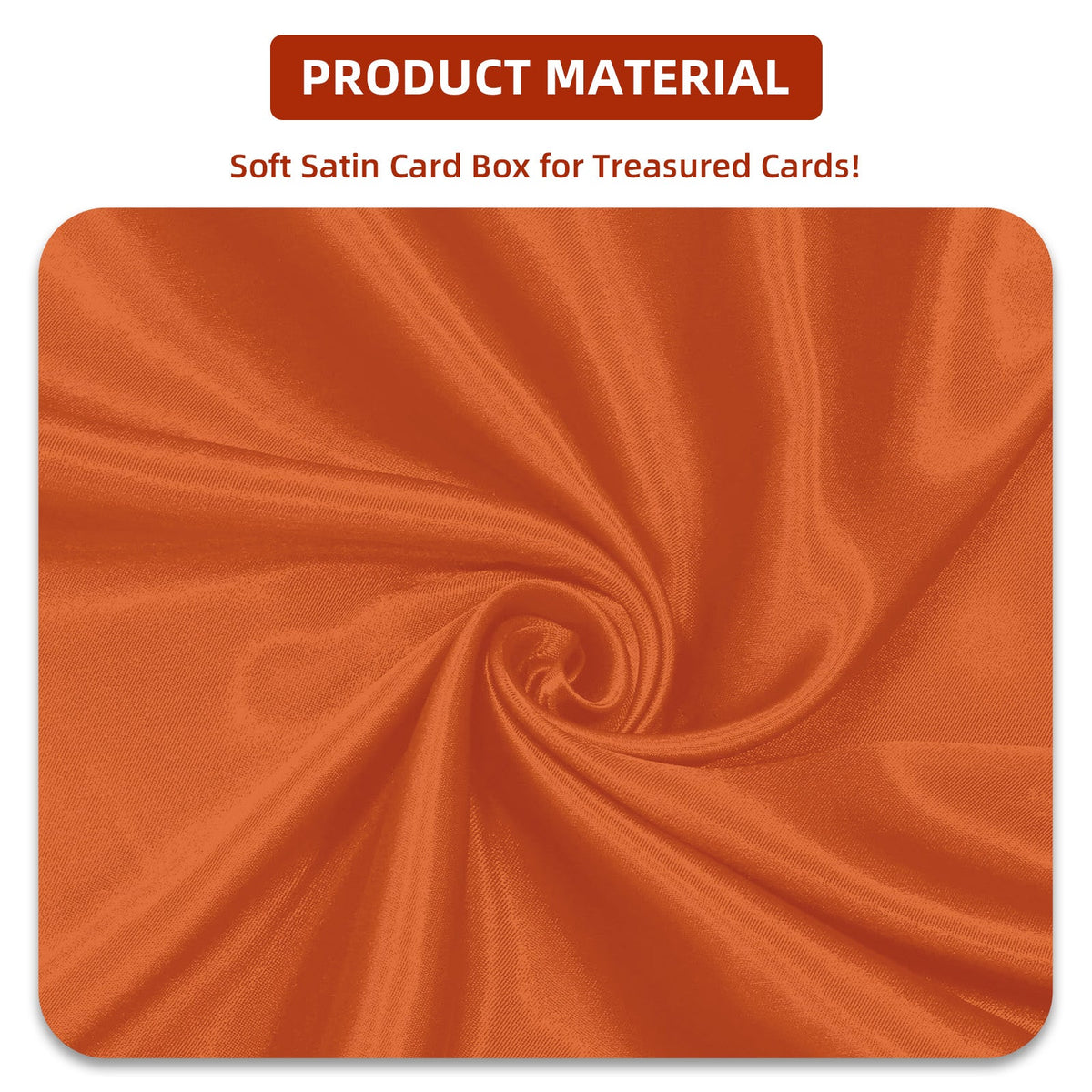 Satin Deck Box Fits 100+ (Orange)