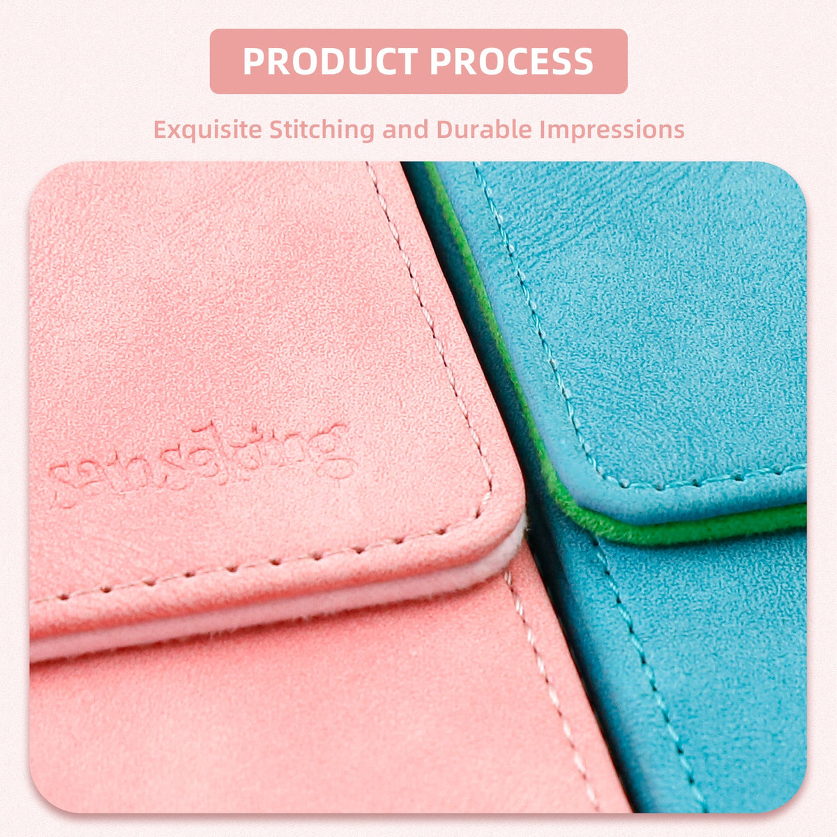 Leather Deck Box for TCG (Vertical,Pink)