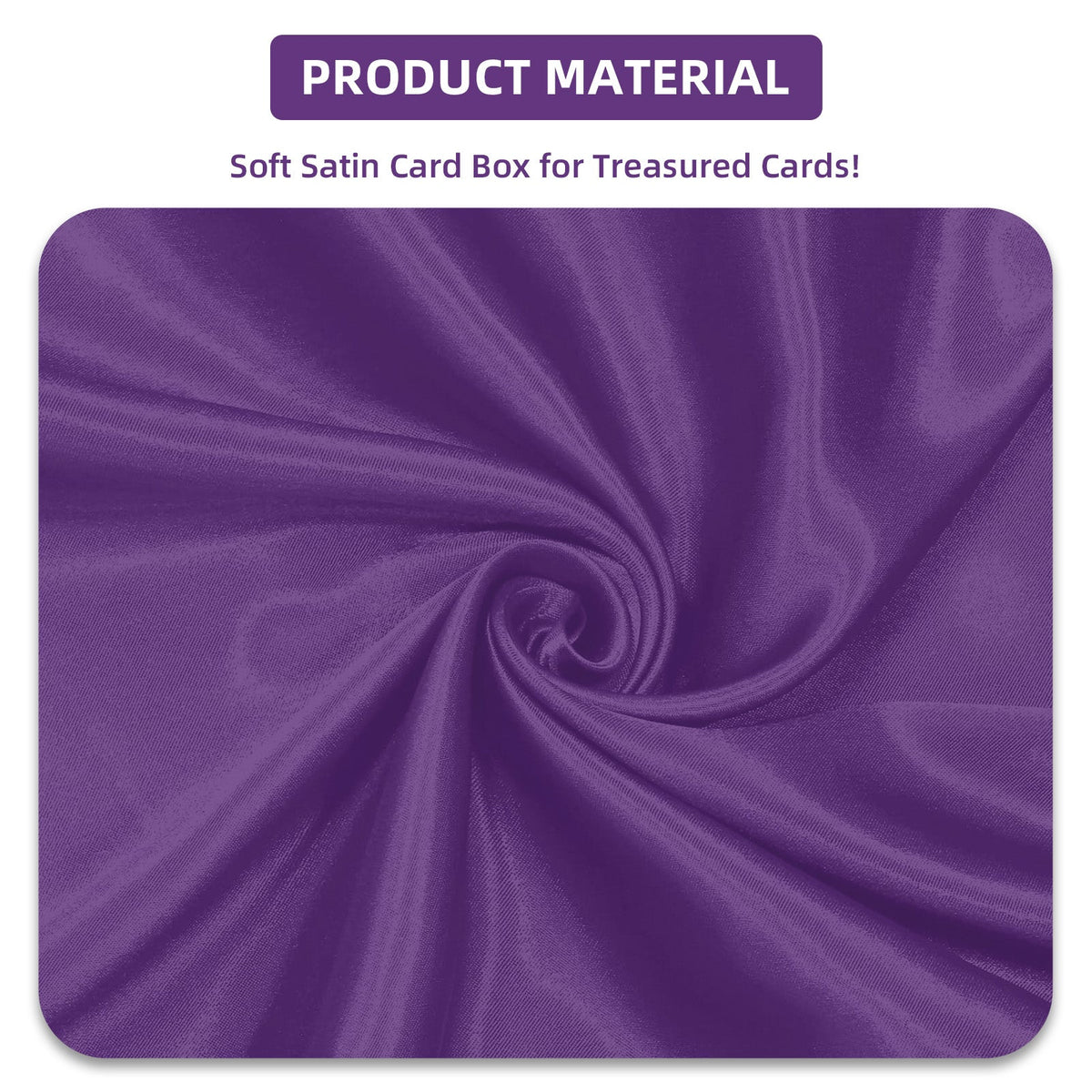 Satin Deck Box Fits 100+ (Purple)