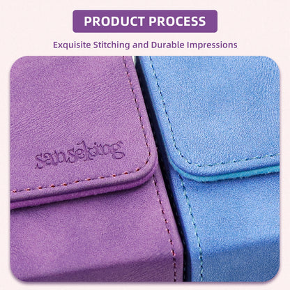 Leather Deck Box for TCG (Horizontal,Purple)