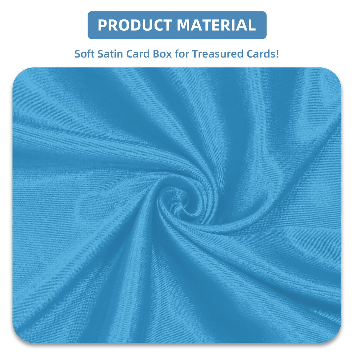 Satin Deck Box Fits 100+ (Light Blue)