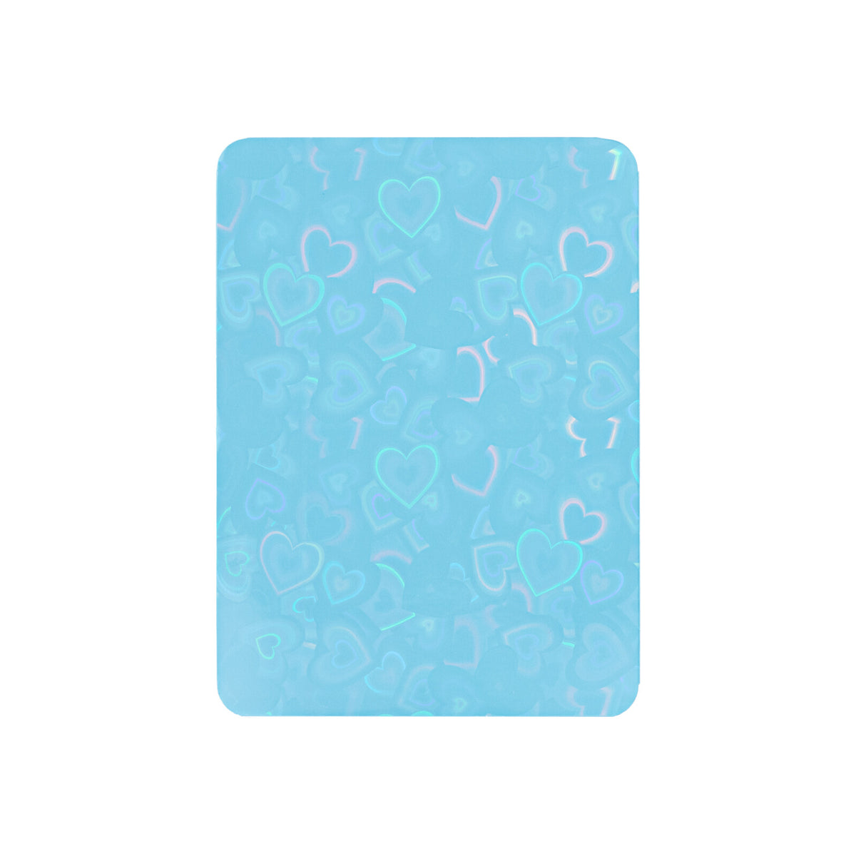 Love Heart-Shape Laser Flashing Rounded Card Sleeves