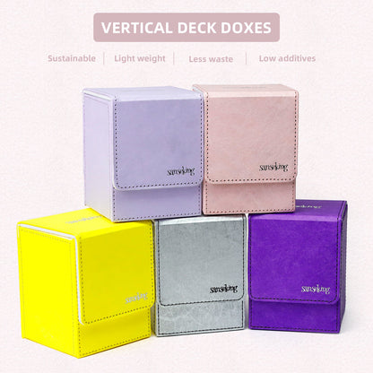 TCG Deck Box Fits 100+ yvek® (Vertical,Pink)