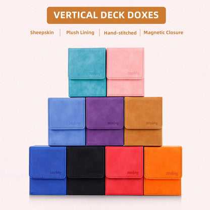 Leather Deck Box for TCG (Vertical,Brown)