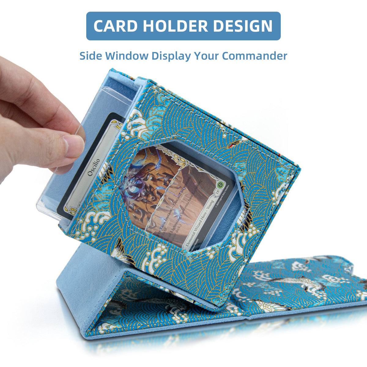 Satin Deck Box Fits 100+ (Light Blue)