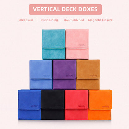 Leather Deck Box for TCG (Vertical,Pink)