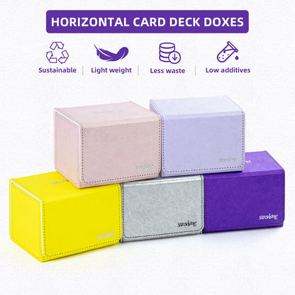 TCG Deck Box Fits 100+ yvek® (Horizontal,Purple)