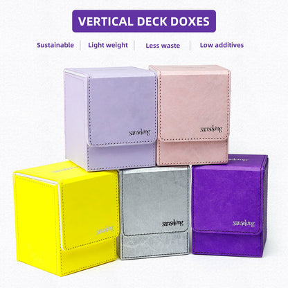 TCG Deck Box Fits 100+ yvek® (Vertical,Purple)