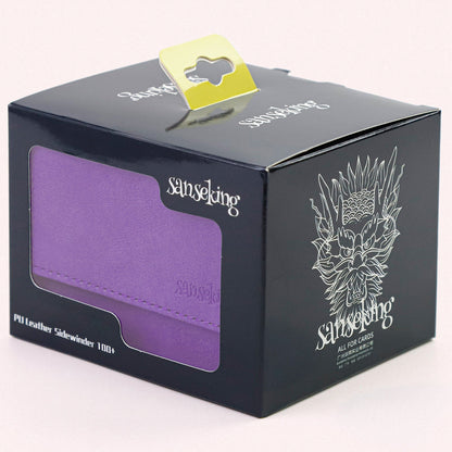 Leather Deck Box for TCG (Horizontal,Purple)