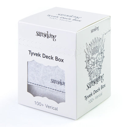 TCG Deck Box Fits 100+ yvek® (Vertical,Silver)