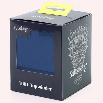 Leather Deck Box for TCG (Vertical,Dark Blue)