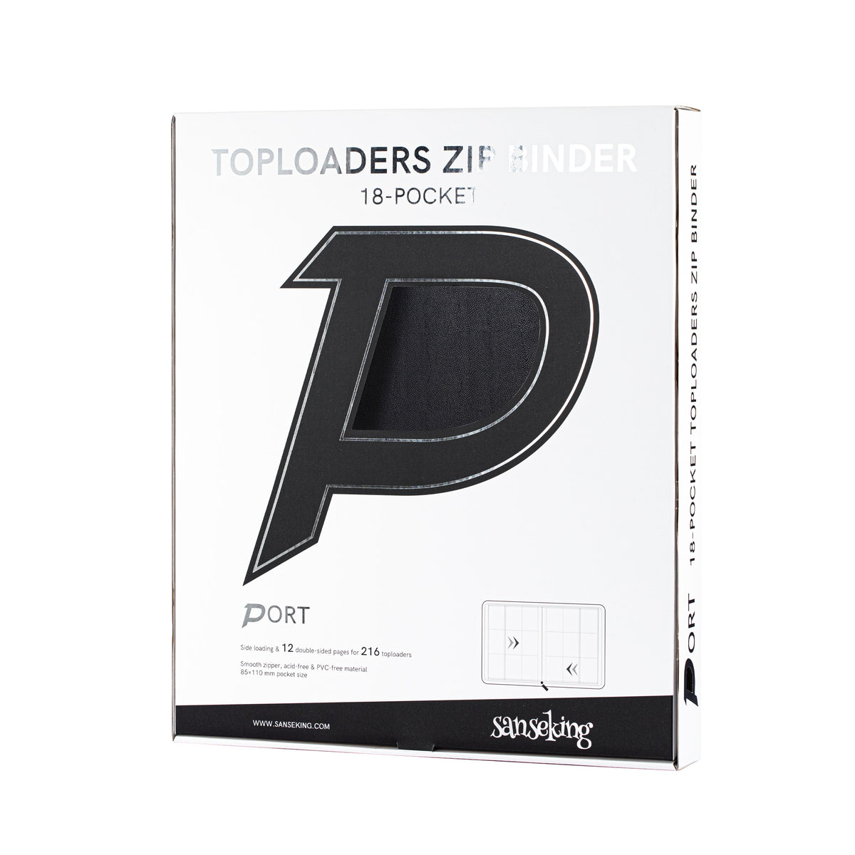 Toploader Zipper Binder - PORT 01