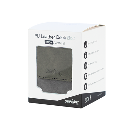 Color-Block Pu Deck Box Grey with 1 Divider