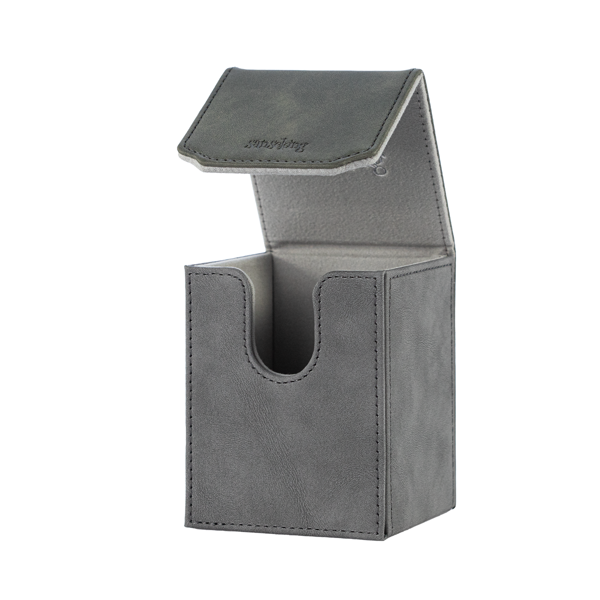 Color-Block Pu Deck Box Grey with 1 Divider