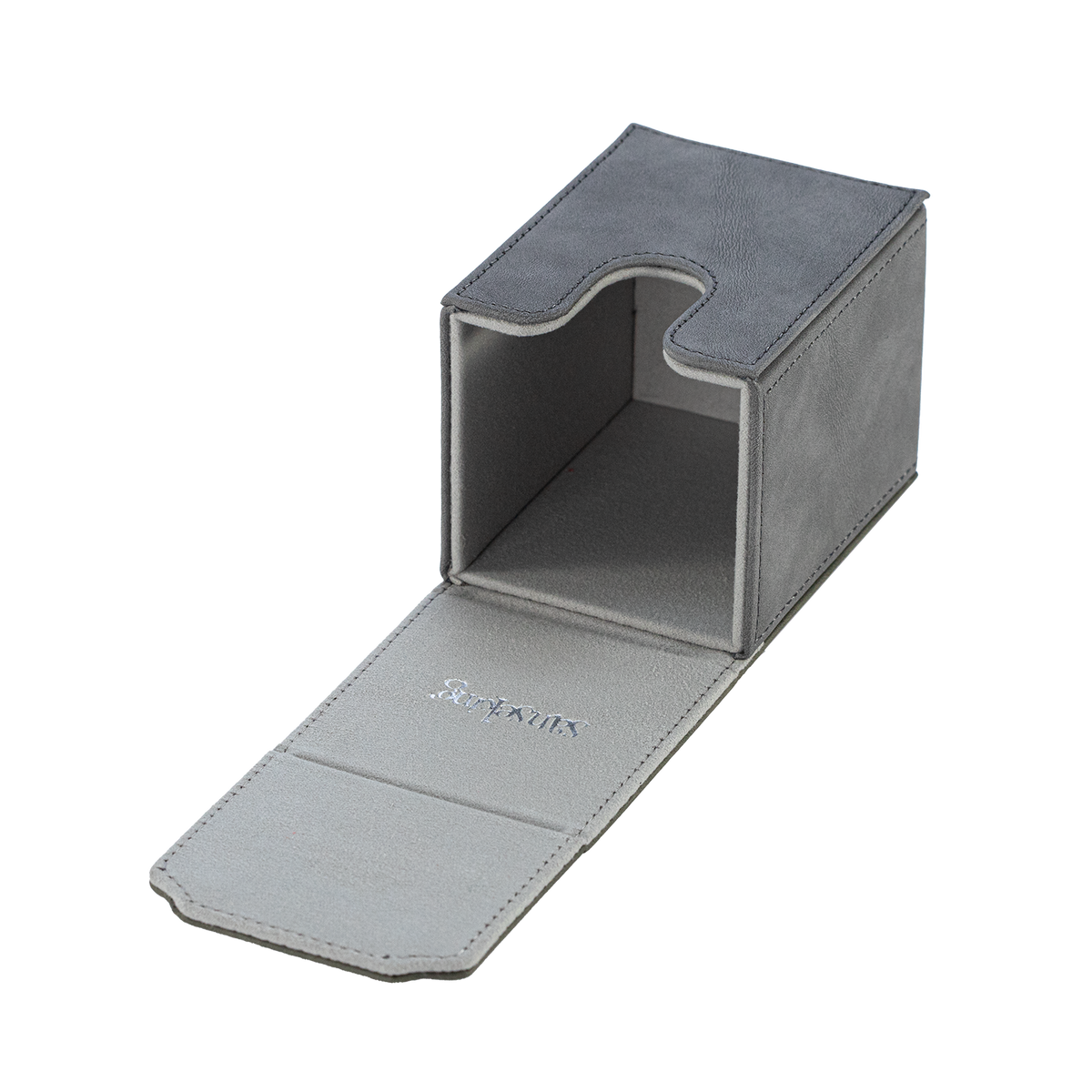 Color-Block Pu Deck Box Grey with 1 Divider