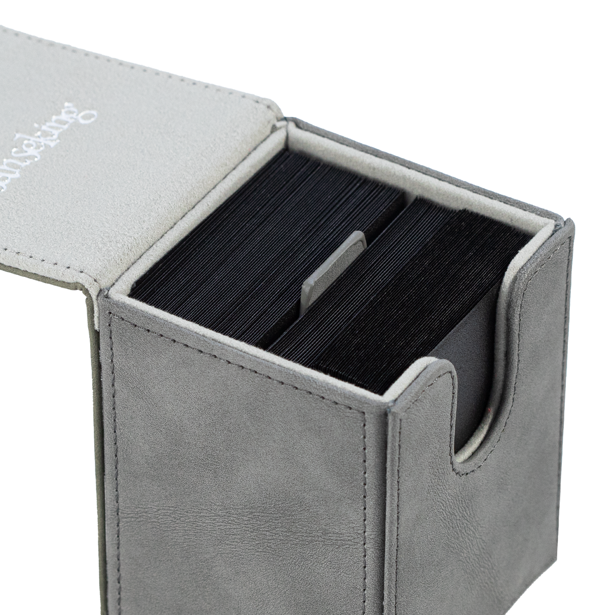 Color-Block Pu Deck Box Grey with 1 Divider