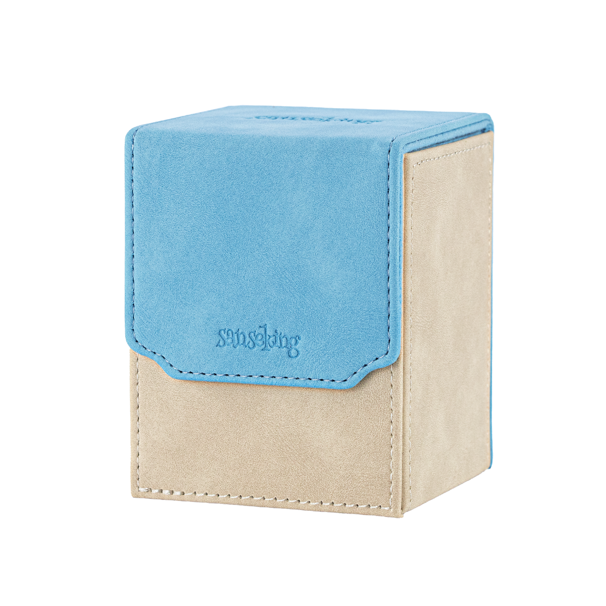 Color-Block Pu Deck Box Blue with 1 Divider