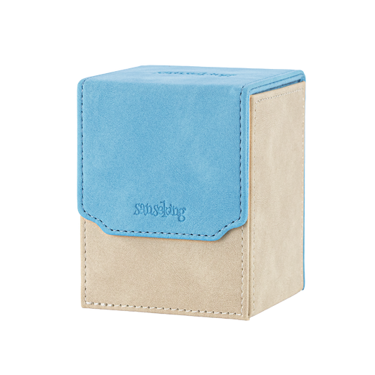 Color-Block Pu Deck Box Blue with 1 Divider
