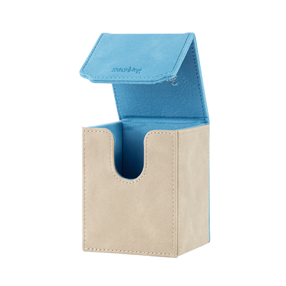 Color-Block Pu Deck Box Blue with 1 Divider