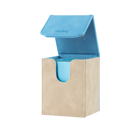 Color-Block Pu Deck Box Blue with 1 Divider