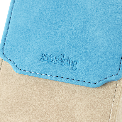Color-Block Pu Deck Box Blue with 1 Divider