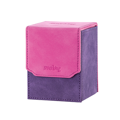 Color-Block Pu Deck Box Chic Red with 1 Divider