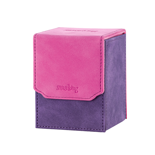 Color-Block Pu Deck Box Chic Red with 1 Divider